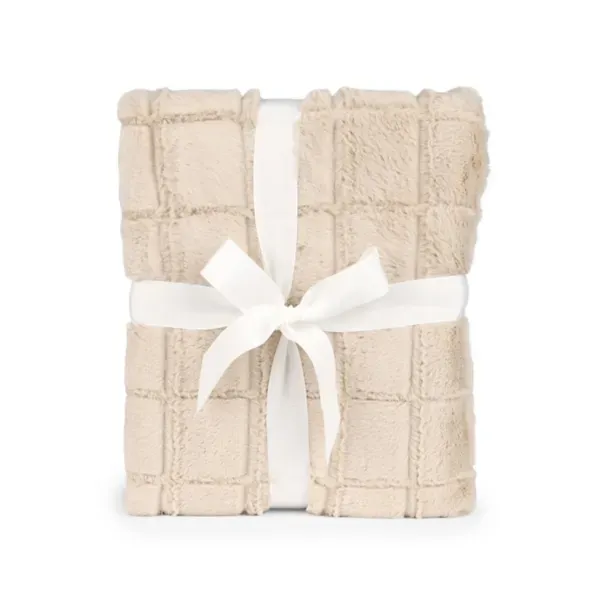 Kirklands Ivory Faux Fur Grid Throw 29191618 Kirklands Ivory Faux Fur Grid Throw 29191618 - Image 1